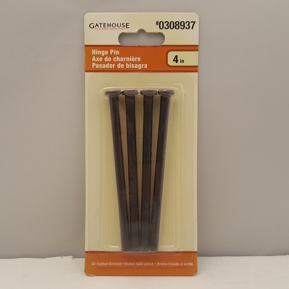 Door Hinge Pins by GATEHOUSE  4 Inch 4 Count 🆕